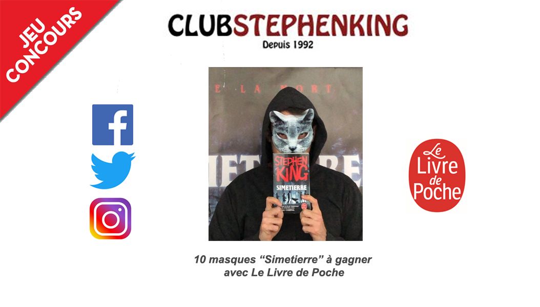 Concours masques Simetierre Stephen King