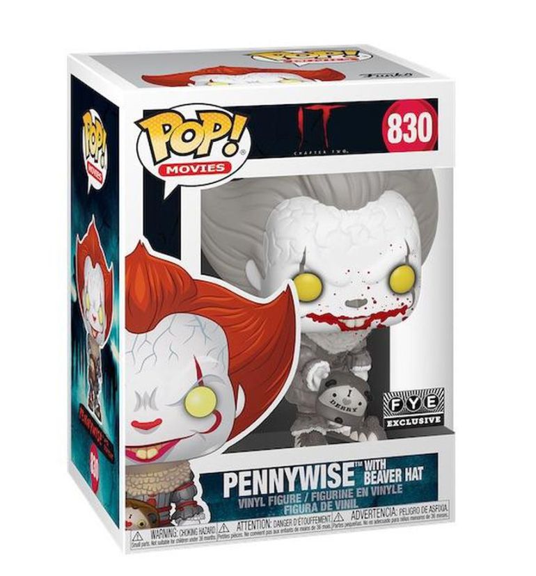 Funko 830 Pennywise With Beaver Hat Grey Fye Exclusivejpg