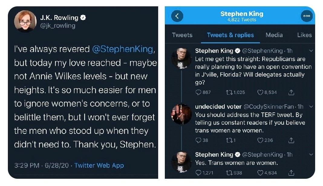 Jk Rowling Stephen King Tweets