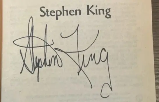 Stephen King Dedicace Signature Stephen King 02