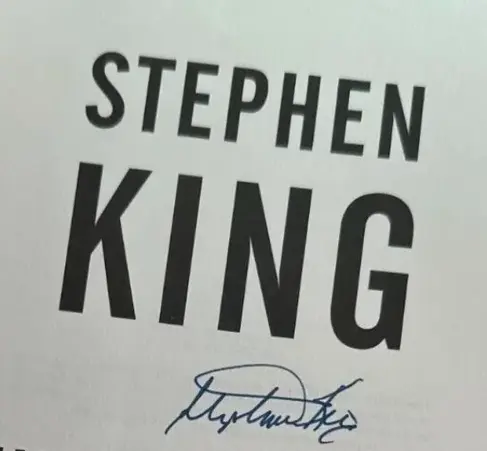 Stephen King Dedicace Signature Stephen King