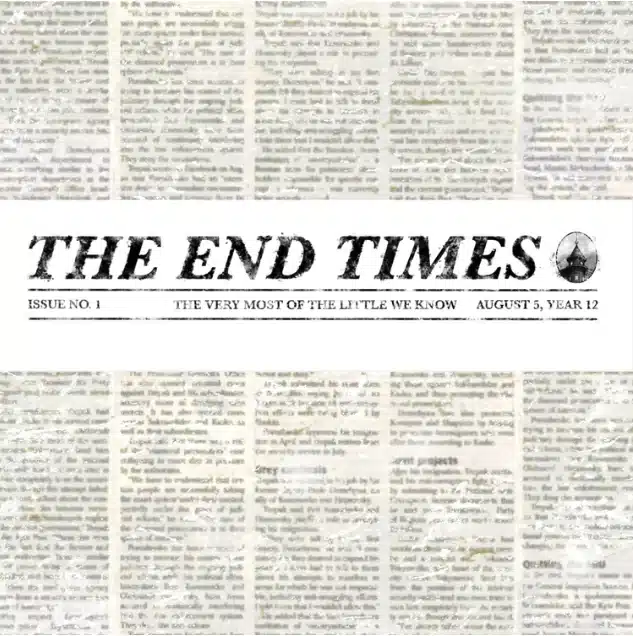 The End Times Benjamin Percy Et Stephen King Couv