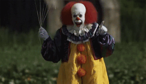 [pennywise 1990 balloon sewers GIF 1]